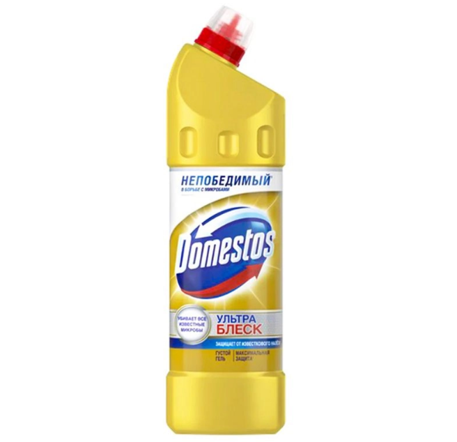 Гель для чистки сантехники Domestos "Эксперт сила, Ультра Блеск", 1000мл