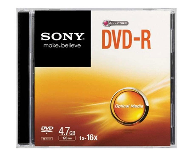 Sony media. Sony DVD-R 4.7GB 16x Slim/10. Sony DVD-R Accucore. Sony make DVD.