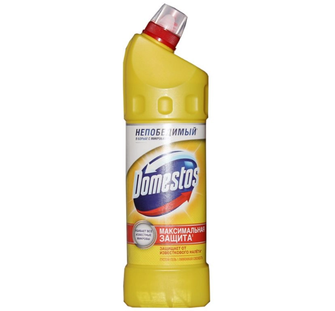 Гель для чистки сантехники Domestos "Лимонная свежесть", 1000мл