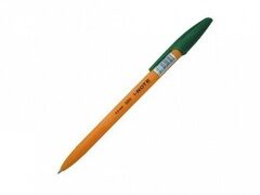 Ручка шариковая I-NOTE, желтый корпус, 0,5 мм, зеленая