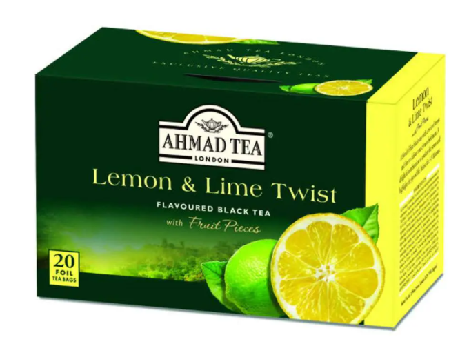 Чай AHMAD Lemon Tea & Lime Twist (лимон и лайм), черный, 20 пакетиков