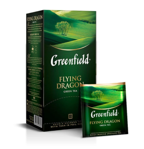 Чай "Greenfield Flying Dragon" китайский зеленый, 25 пакетиков
