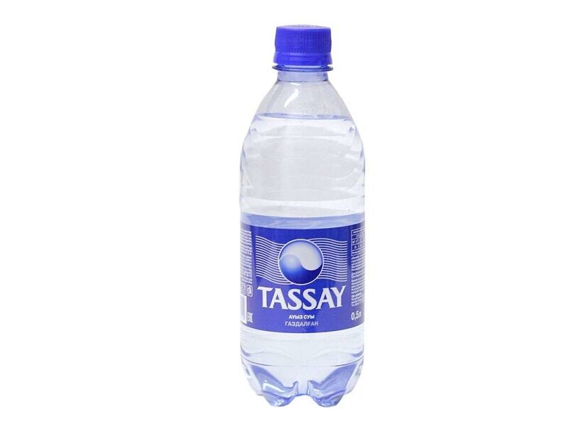 Вода минеральная газированная Tassay, 0,5 литра,