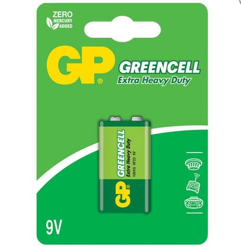 Батарейка GP "Greencell" 1604G, крона (1шт)